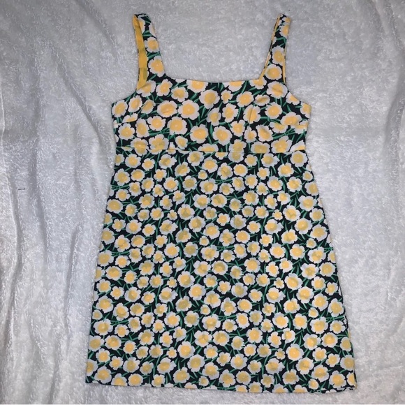 DVF Target 90s Shift Poppy Yellow Mini Dress - Picture 6 of 13